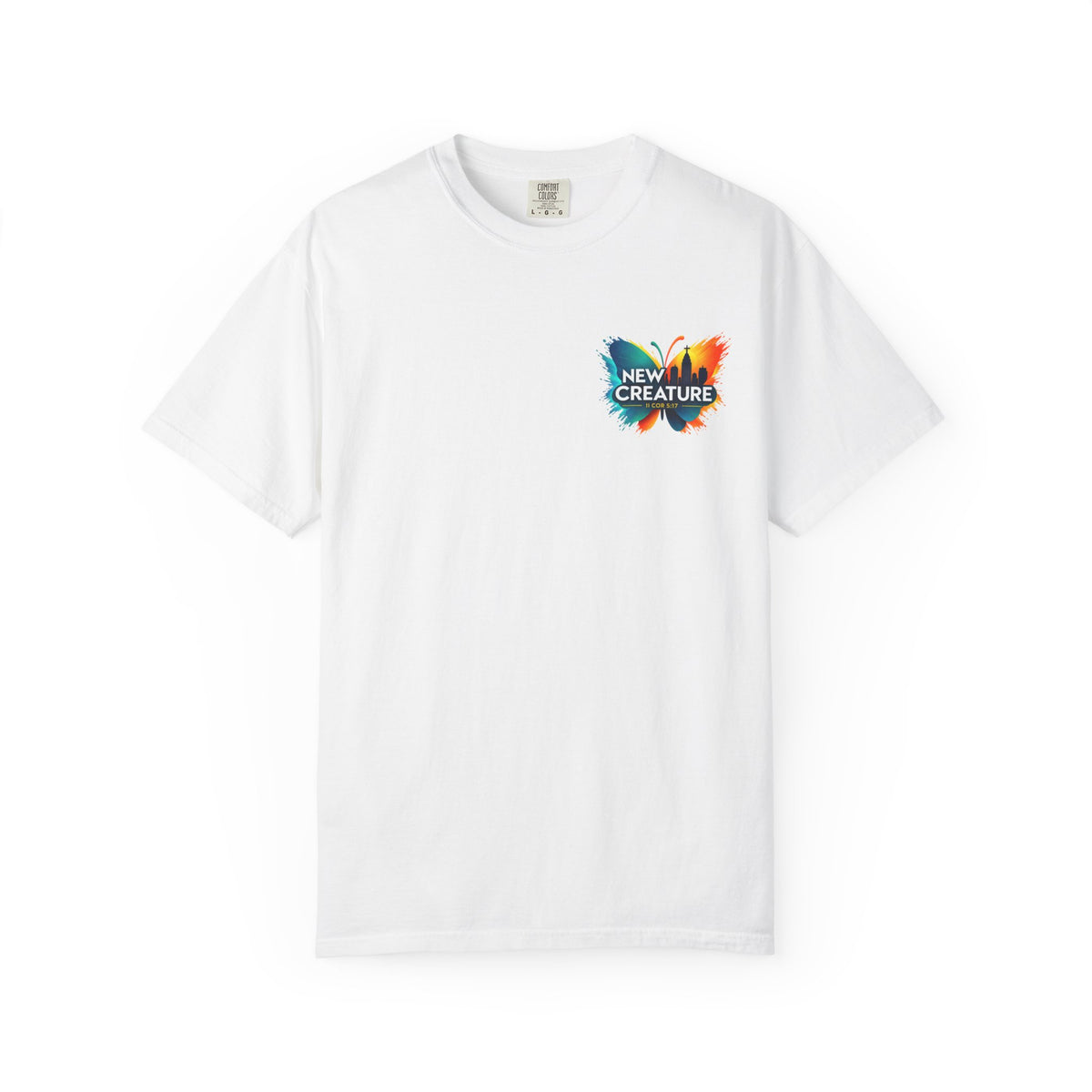 New Creature Butterfly T-Shirt — "You're a New Creature" Christian Youth Tee