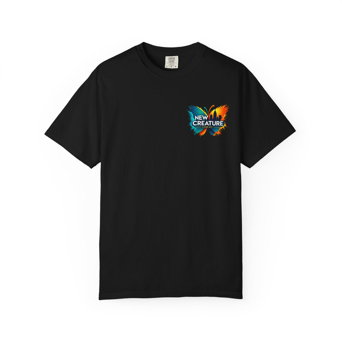 New Creature Butterfly T-Shirt — "You're a New Creature" Christian Youth Tee