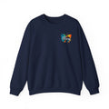 Crewneck Sweatshirt — New Creatures Colorful Butterfly Chest Logo
