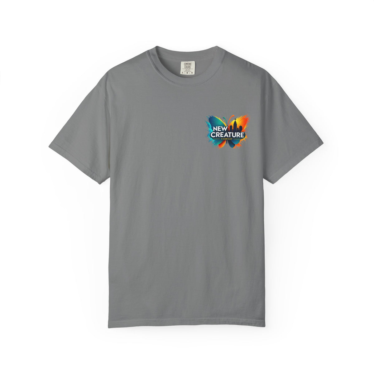 New Creature Butterfly T-Shirt — "You're a New Creature" Christian Youth Tee