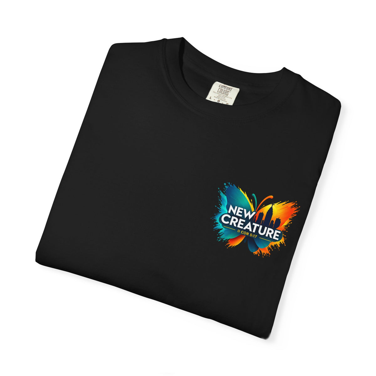 New Creature Butterfly T-Shirt — "You're a New Creature" Christian Youth Tee