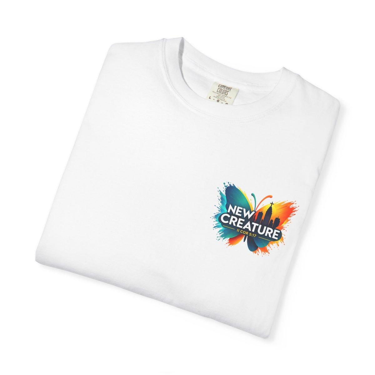 New Creature Butterfly T-Shirt — "You're a New Creature" Christian Youth Tee